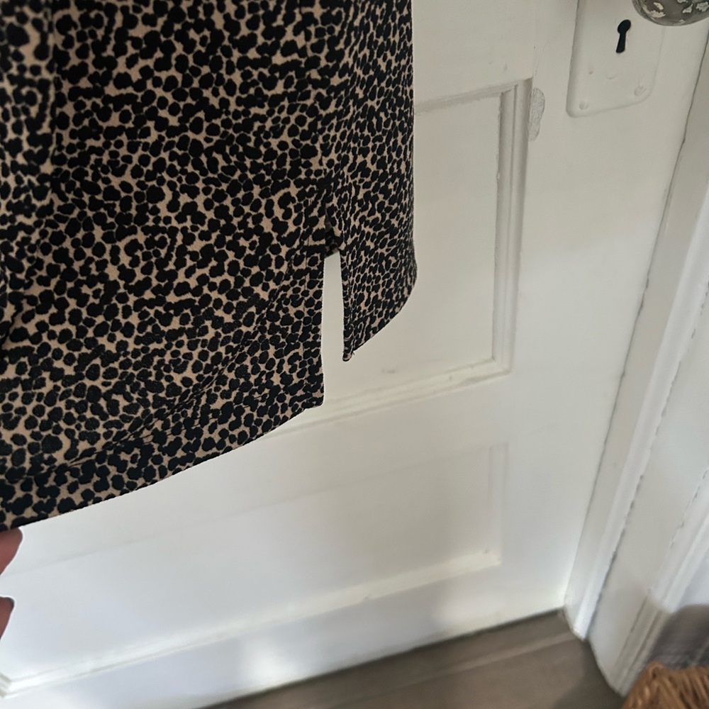 Leopard Print Midi Skirt